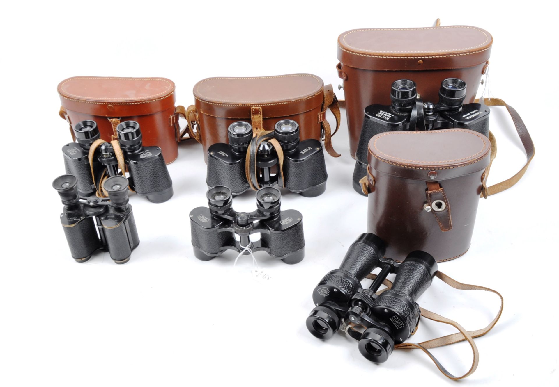 COLLECTION OF 6X ASSORTED VINTAGE BINOCULARS - Image 2 of 5