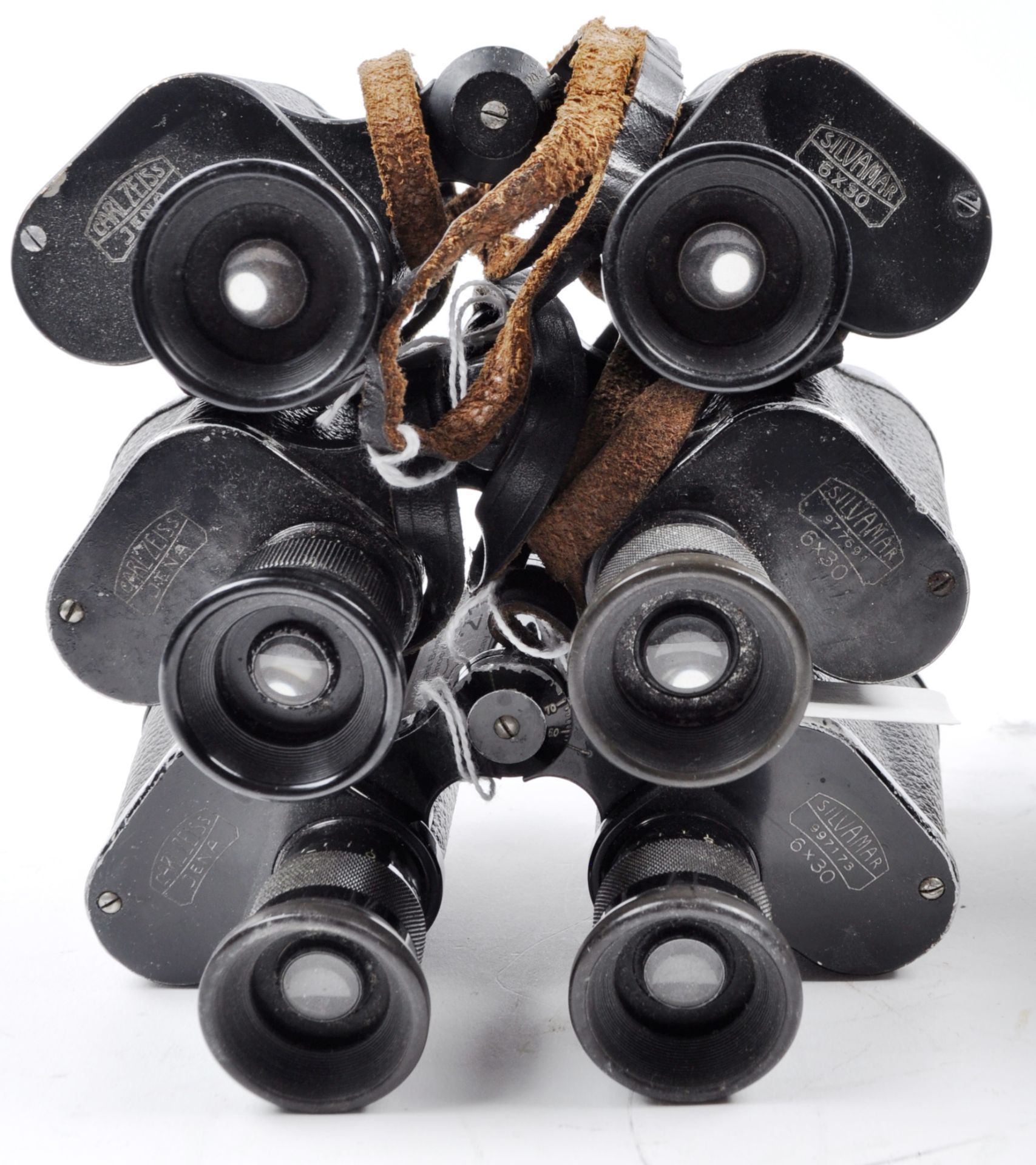 COLLECTION OF VINTAGE KARL ZEISS SILVAREM & SILVAMAR BINOCULARS - Image 3 of 5