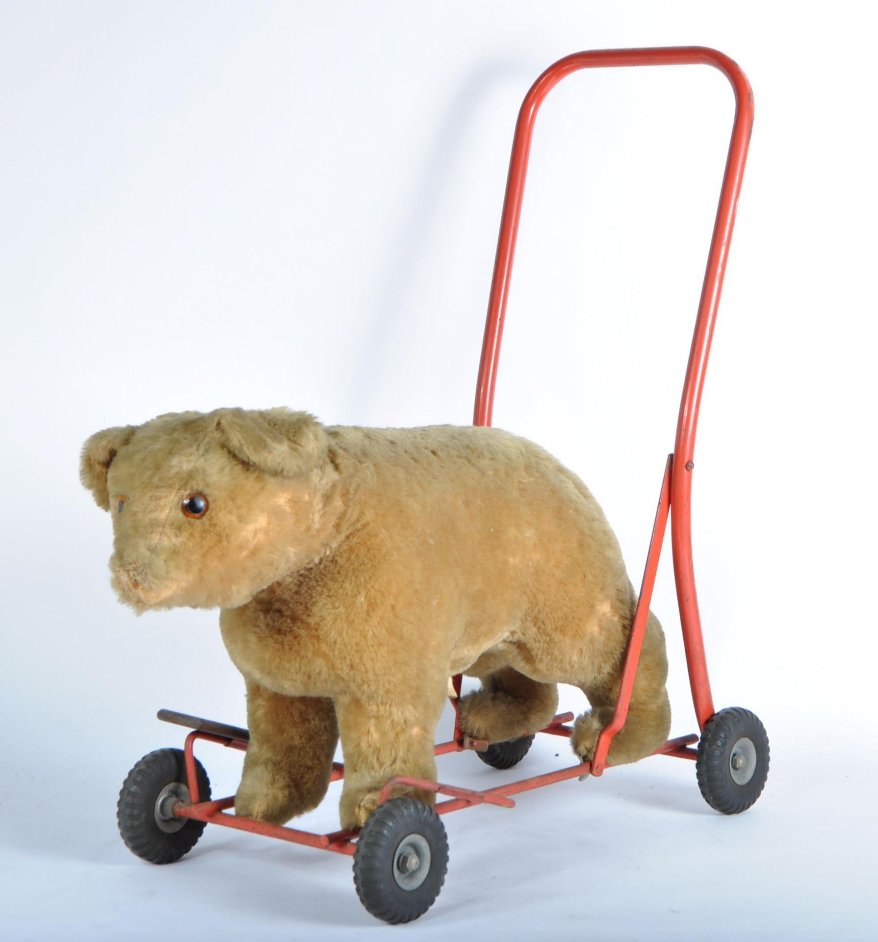 VINTAGE PEDIGREE / TRIANG RIDE ALONG PUSH ALONG BEAR