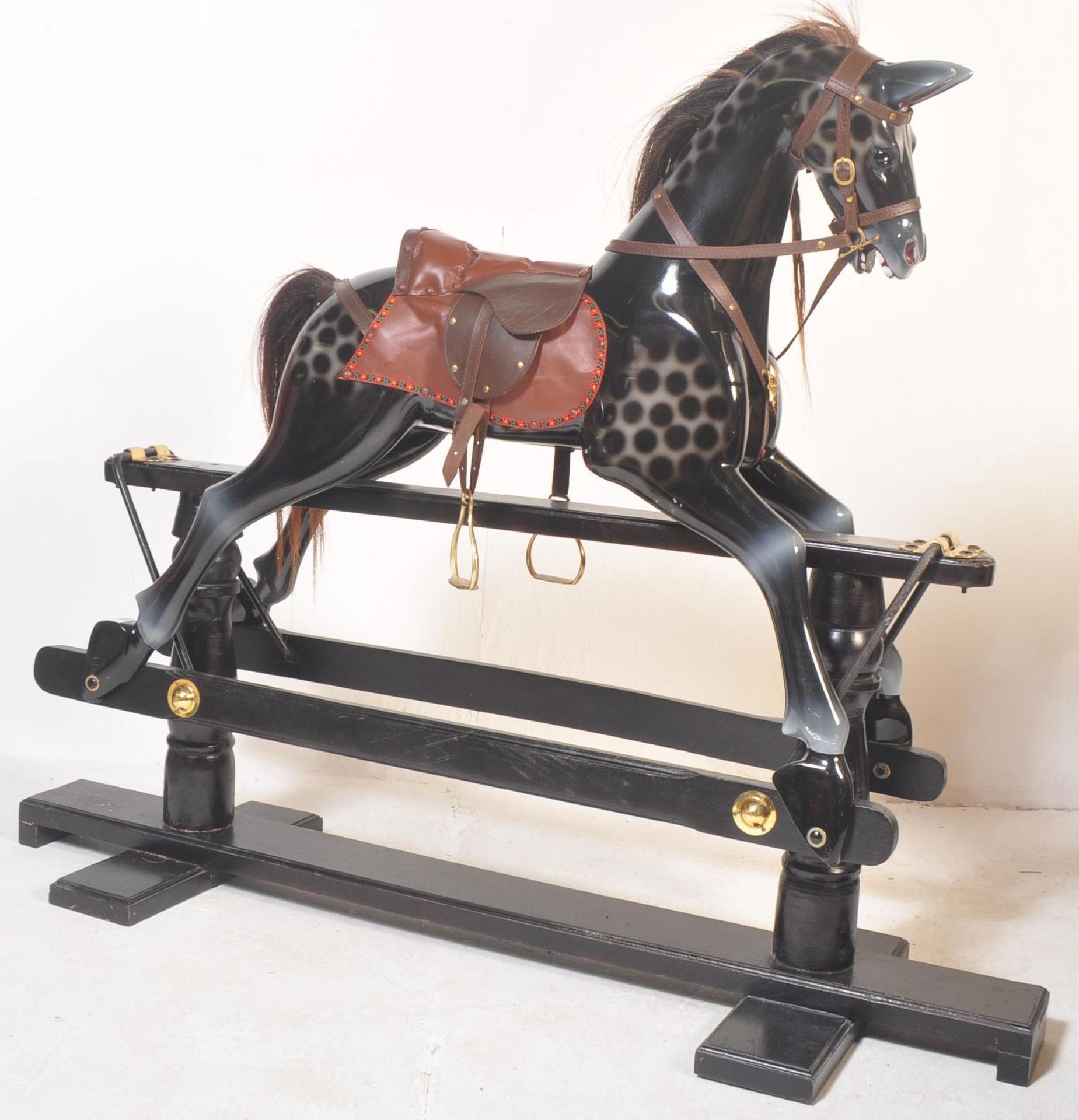 MID 20TH CENTURY VICTORIAN STYLE ROCKING HORSE