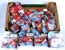 COLLECTION OF STAR WARS HOT WHEELS DIECAST MODEL CARS & PLANES