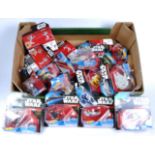 COLLECTION OF STAR WARS HOT WHEELS DIECAST MODEL CARS & PLANES