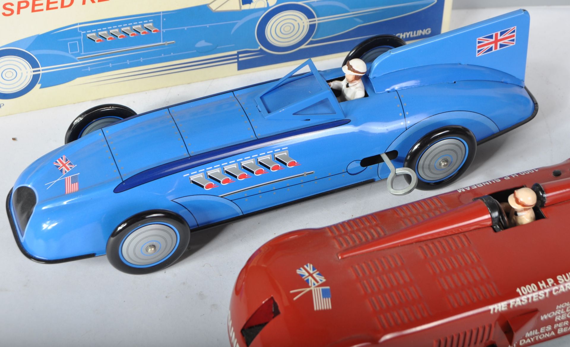 COLLECTION OF X3 VINTAGE SCHYLLING TINPLATE CLOCKWORK MODEL CARS - Image 4 of 6