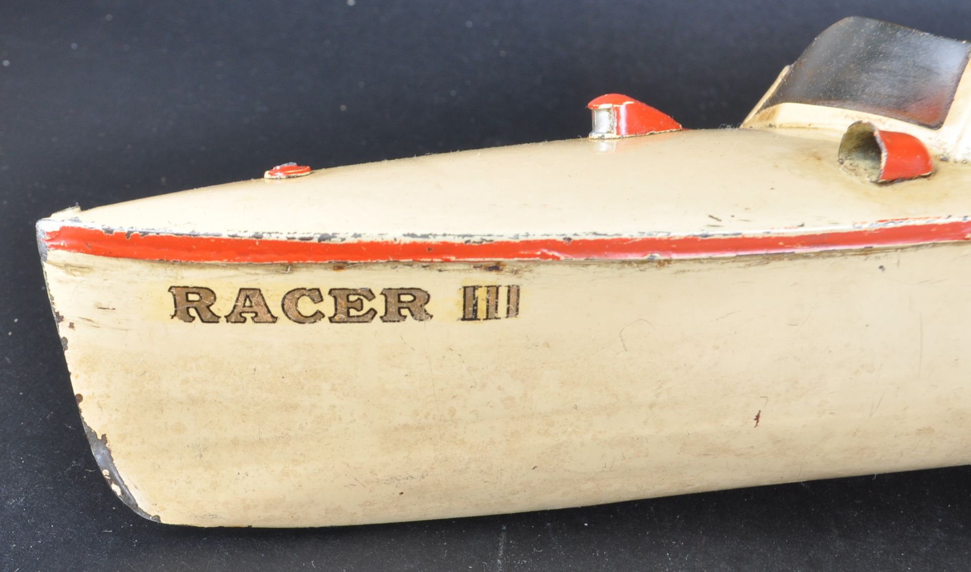 VINTAGE HORNBY TINPLATE CLOCKWORK SPEEDBOAT - Image 2 of 5