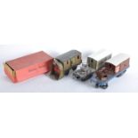 COLLECTION OF VINTAGE HORNBY O GAUGE ROLLING STOCK WAGONAS