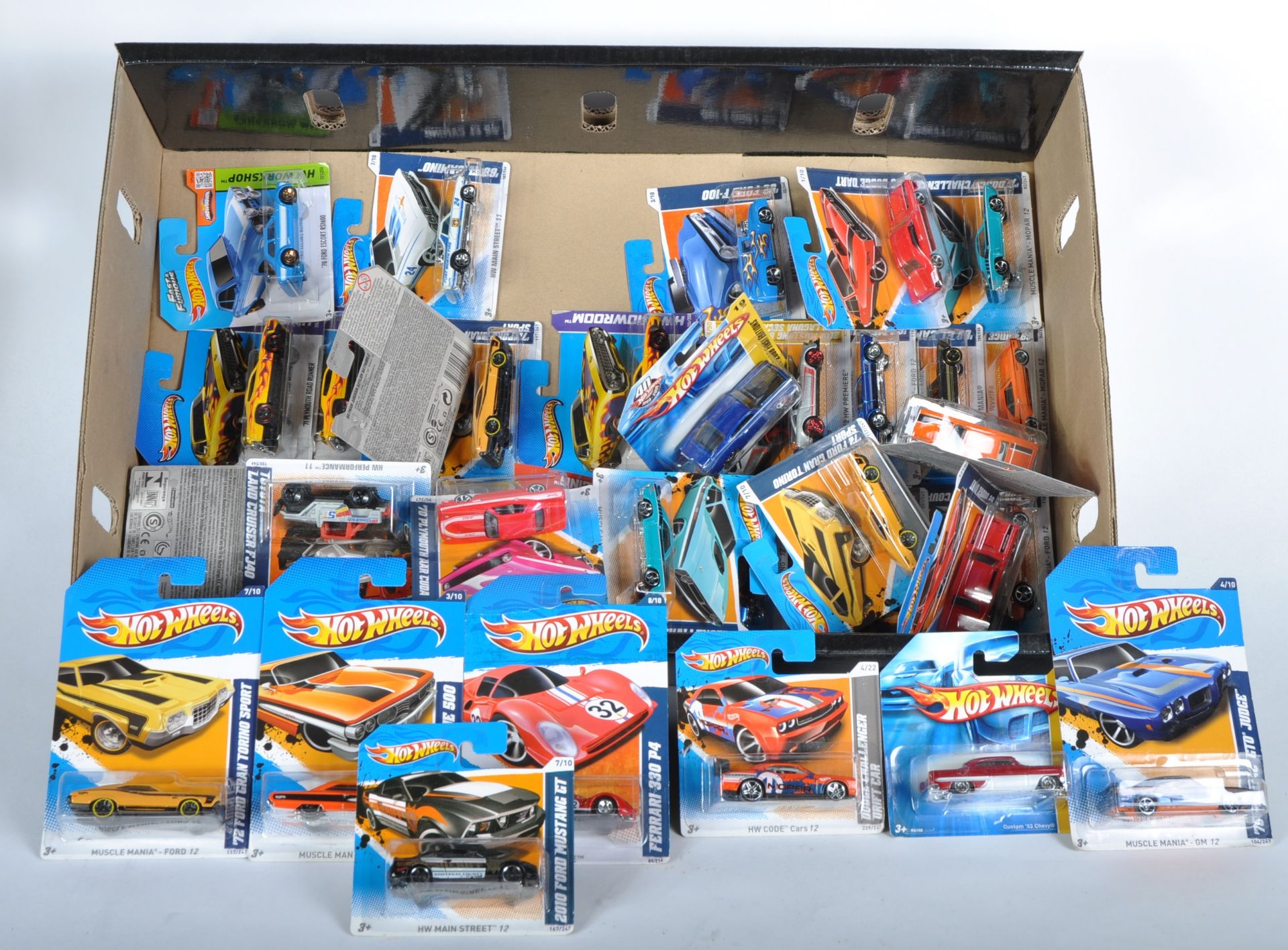 COLLECTION OF ASSORTED CARDED MATTEL HOT WHEELS DIECAST MODELS