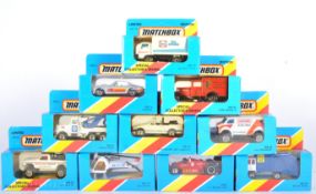 COLLECTION OF X10 VINTAGE MATCHBOX DIECAST MODEL CARS