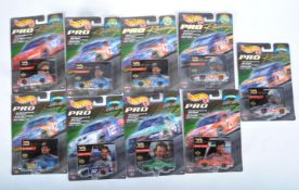 COLLECTION OF MATTEL HOT WHEELS PRO RACING DIECAST MODELS