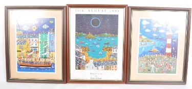 BRIAN POLLARD - 1999 SIGN PRINT AND TWO OTHERS