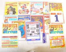 FOSSETT'S CIRCUS - SELECTION OF ADVERTISING POSTERS