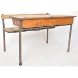 VINTAGE MID CENTURY FRENCH SCHOOL DESK