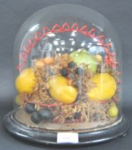 19TH CENTURY VICTORIAN GLASS DOME FRUIT DISPLAY