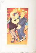 BERYL COOK (B.1926) - DIRTY DANCING - SIGNED PRINT