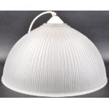 LARGE RETRO FROSTED GLASS CEILING LIGHT SHADE