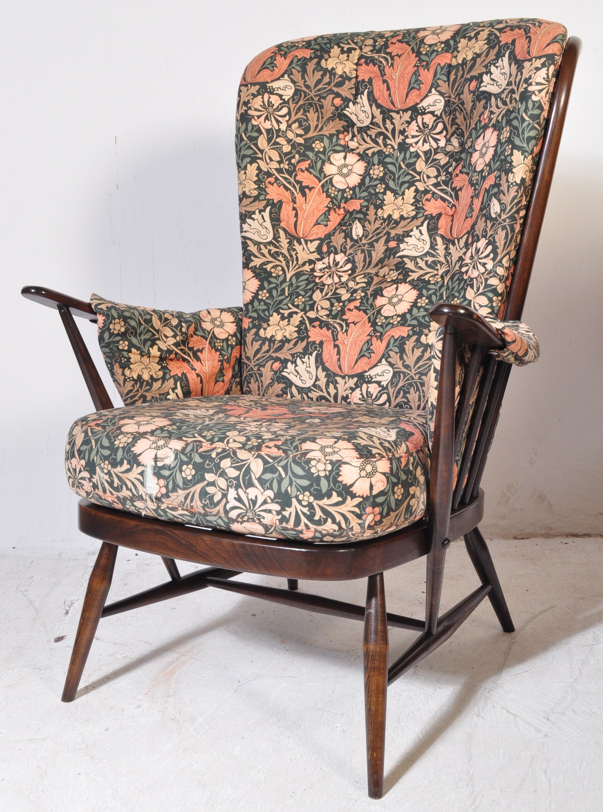 ERCOL - WINDSOR & JUBILEE - RETRO ROCKING CHAIR AND ARMCHAIR