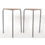 MATCHING PAIR OF DOT STOOLS IN THE MANNER OF JACOBSEN