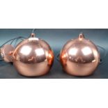 FRANDSEN - MATCHING PAIR OF COPPER CEILING LIGHTS