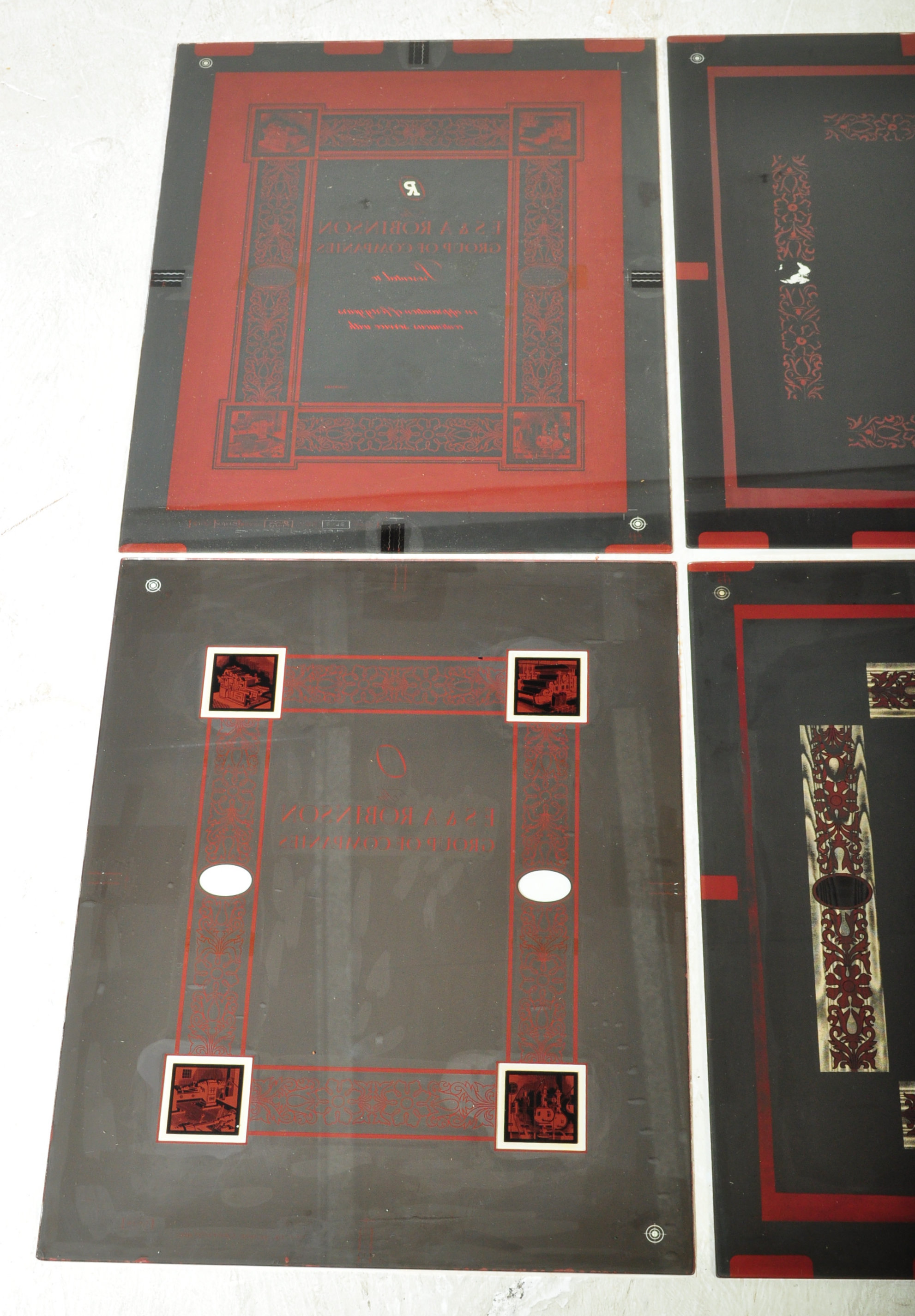 LONG SERVICE CERTIFICATES - MID CENTURY GLASS PRINTING PLATES - Image 2 of 5