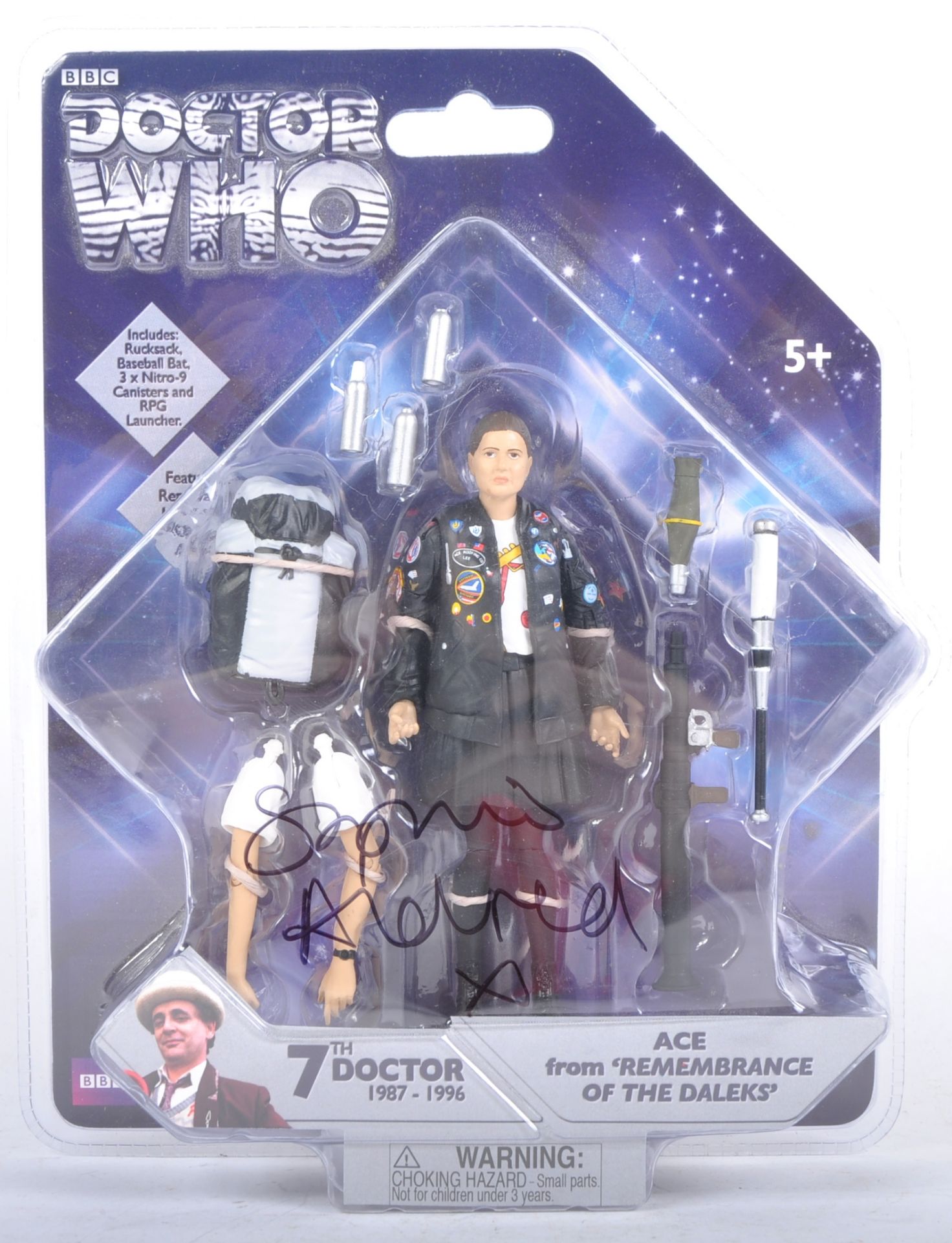 DOCTOR WHO - SOPHIE ALDRED (ACE) - SIGNED ACTION FIGURE