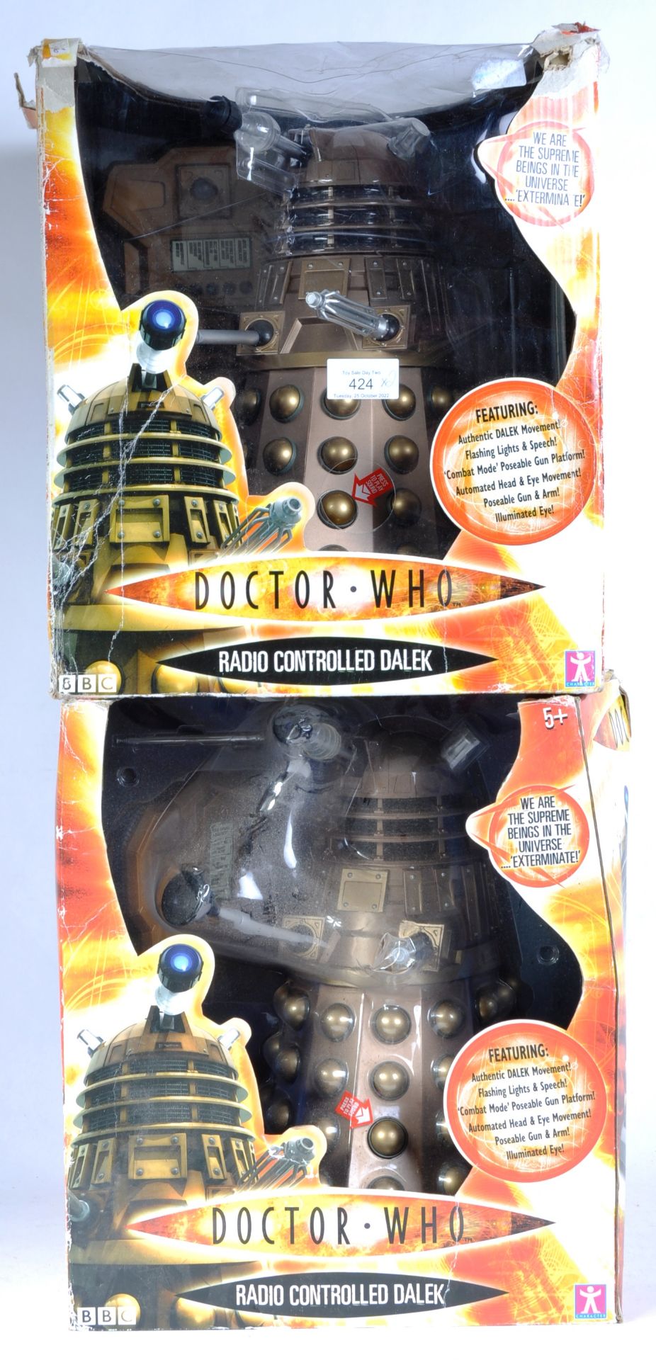 DOCTOR WHO - CHARACTER - LARGE SCALE RADIO CONTROLLED DALEKS