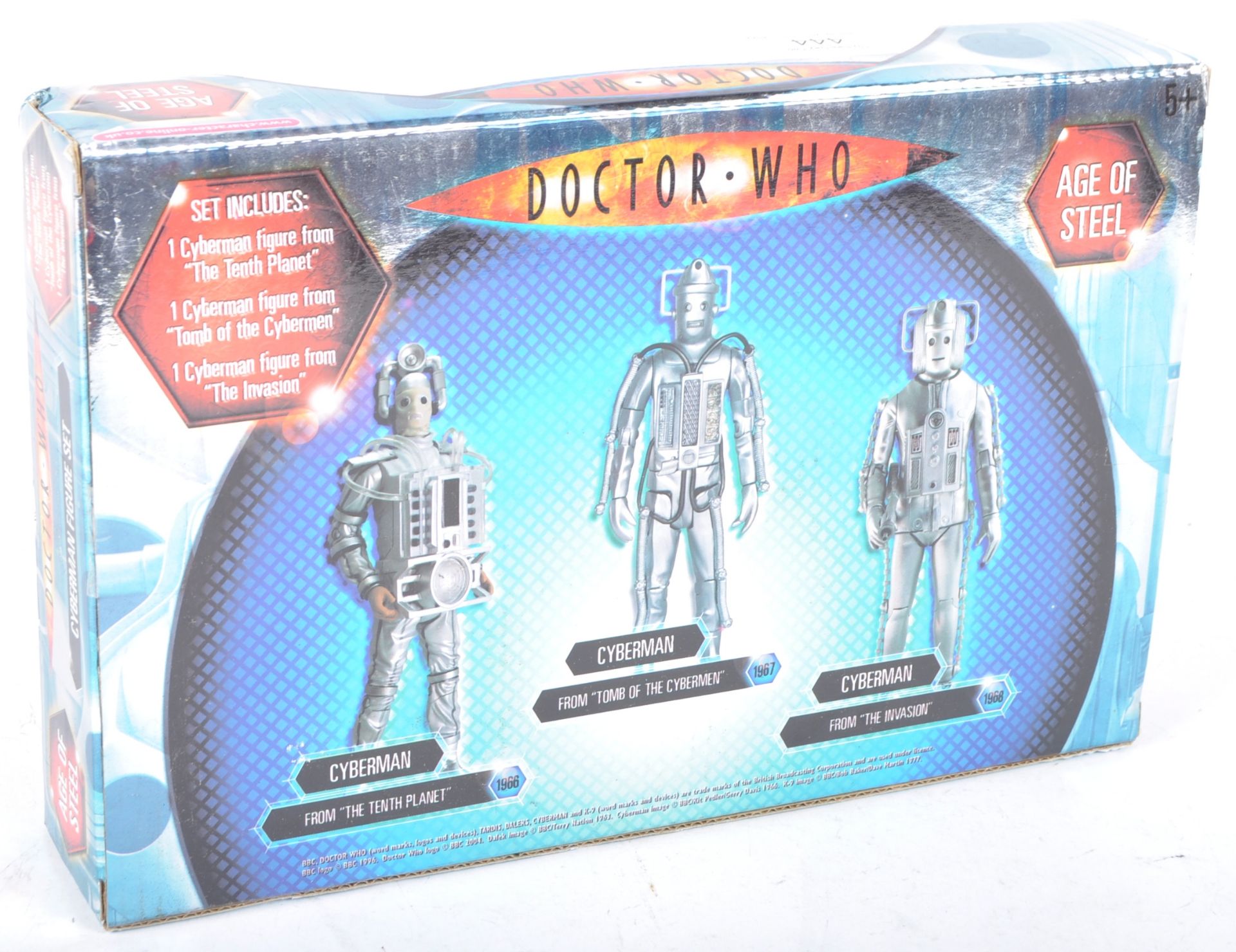 DOCTOR WHO - CHARACTER OPTIONS - AGE OF STEEL CYBERMAN FIGURE SET - Image 4 of 4