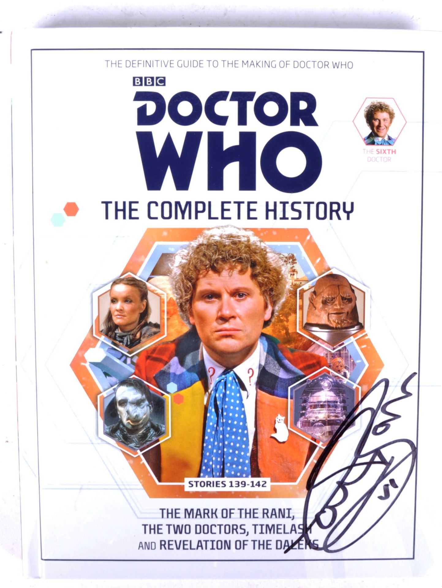 DOCTOR WHO - COLIN BAKER (SIXTH DOCTOR) - SIGNED BOOK