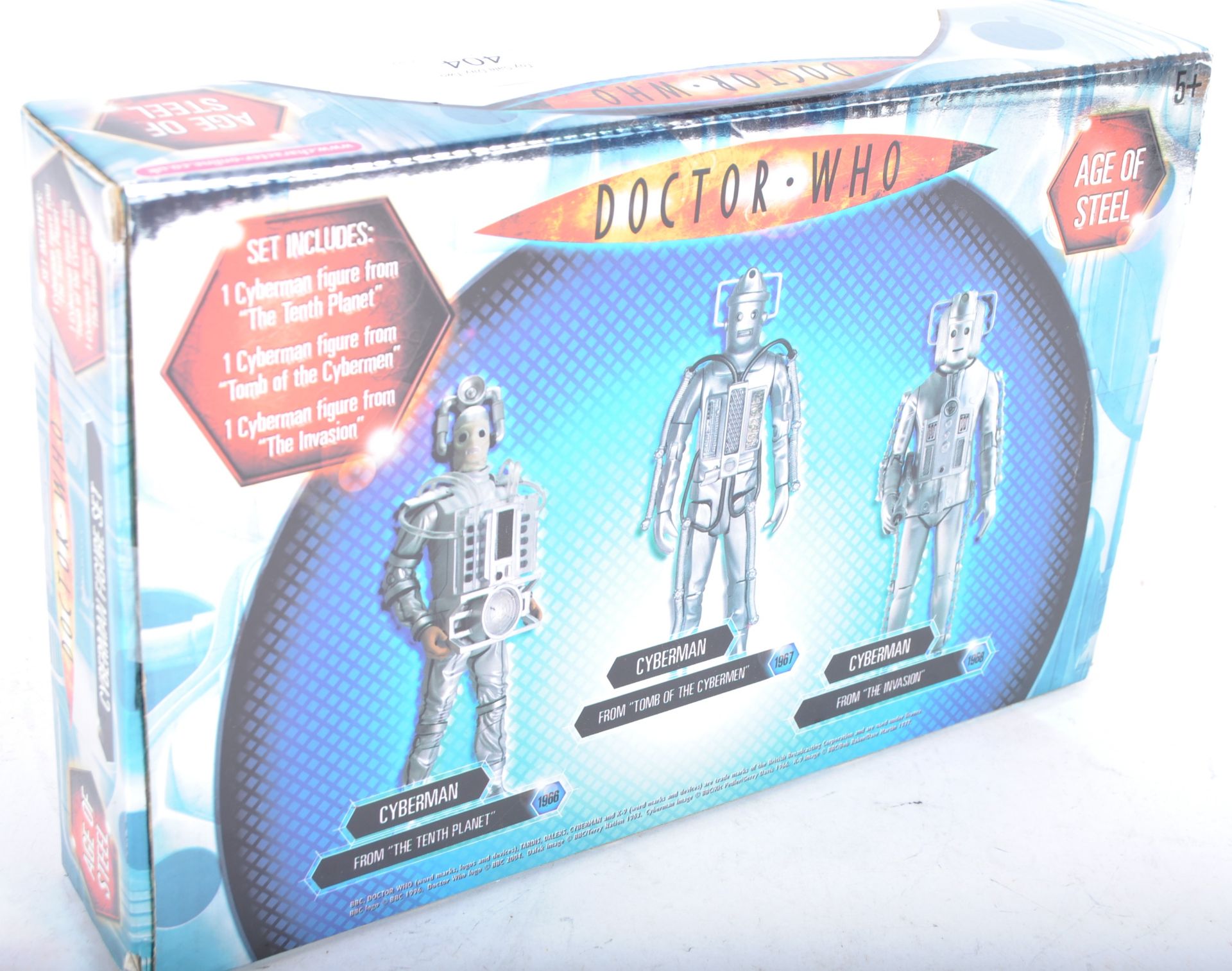 DOCTOR WHO - CHARACTER OPTIONS - AGE OF STEEL CYBERMAN FIGURE SET - Image 4 of 4