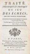 TRAITE THEORIQUE ET PRATIQUE DU JEU DES ECHECS 1775