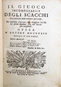 ILGIUOCO INCOMPARABILE DEGLI SCACCHI 1769