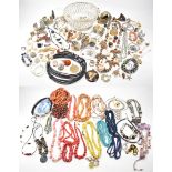 COLLECTION OF VINTAGE COSTUME JEWELLERY