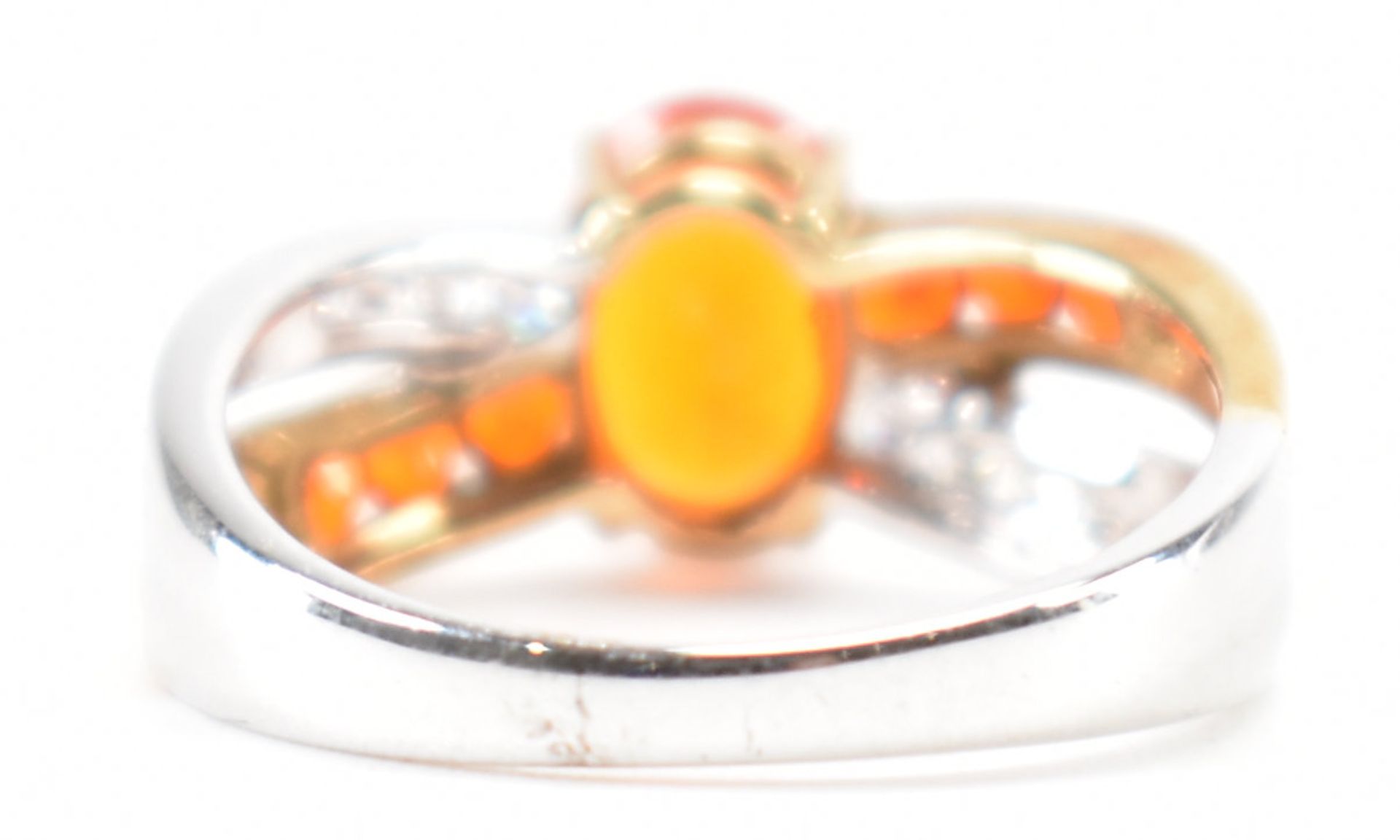 HALLMARKED 9CT GOLD FIRE OPAL RING - Image 4 of 9