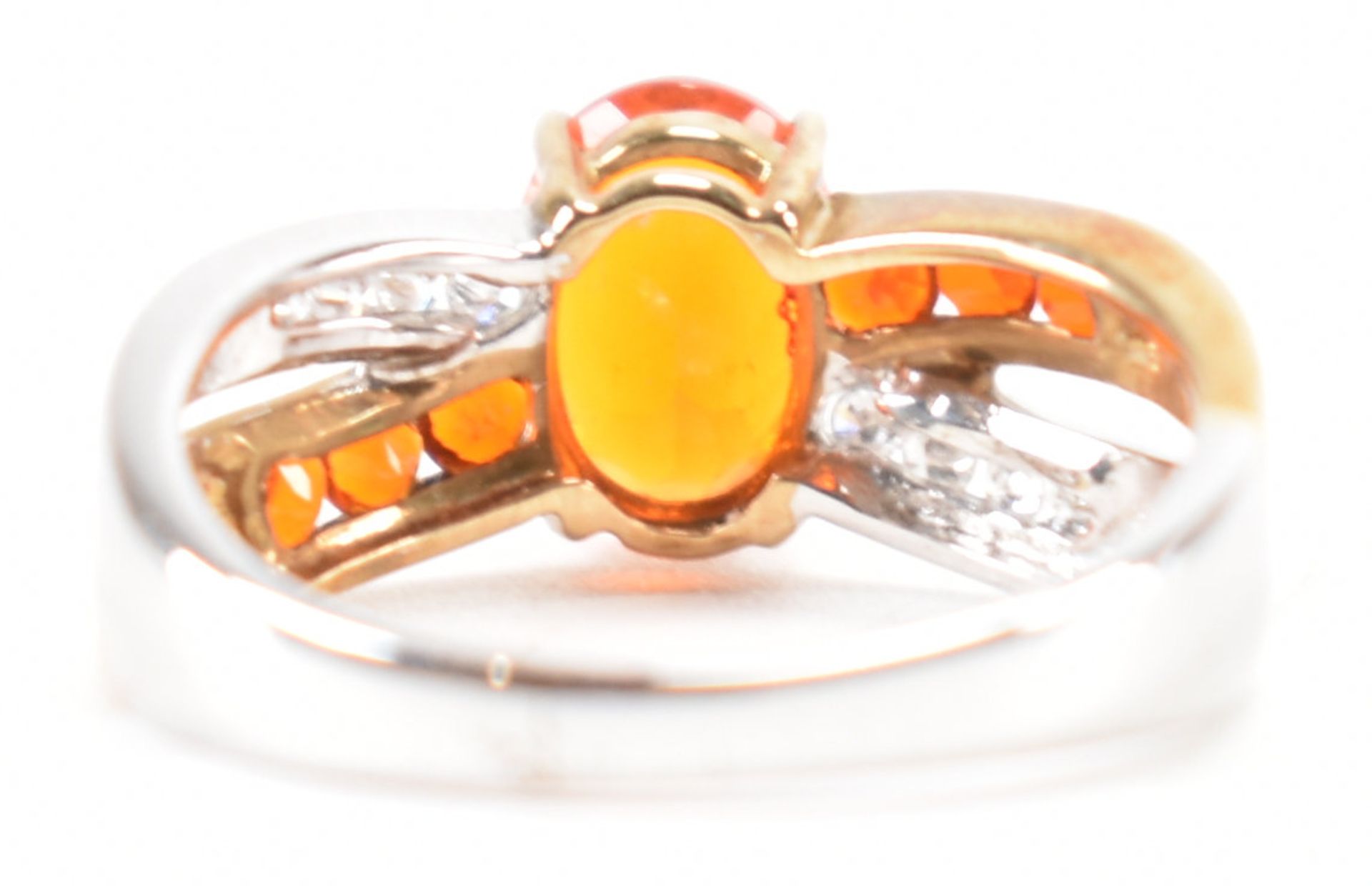 HALLMARKED 9CT GOLD FIRE OPAL RING - Image 3 of 9