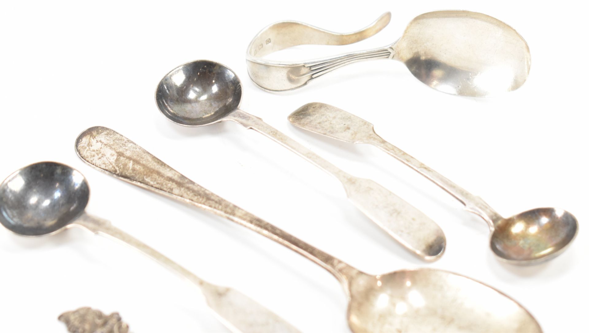 GROUP OF 19TH & 20TH CENTURY SILVER HALLMARKED FLATWARE - Image 3 of 4