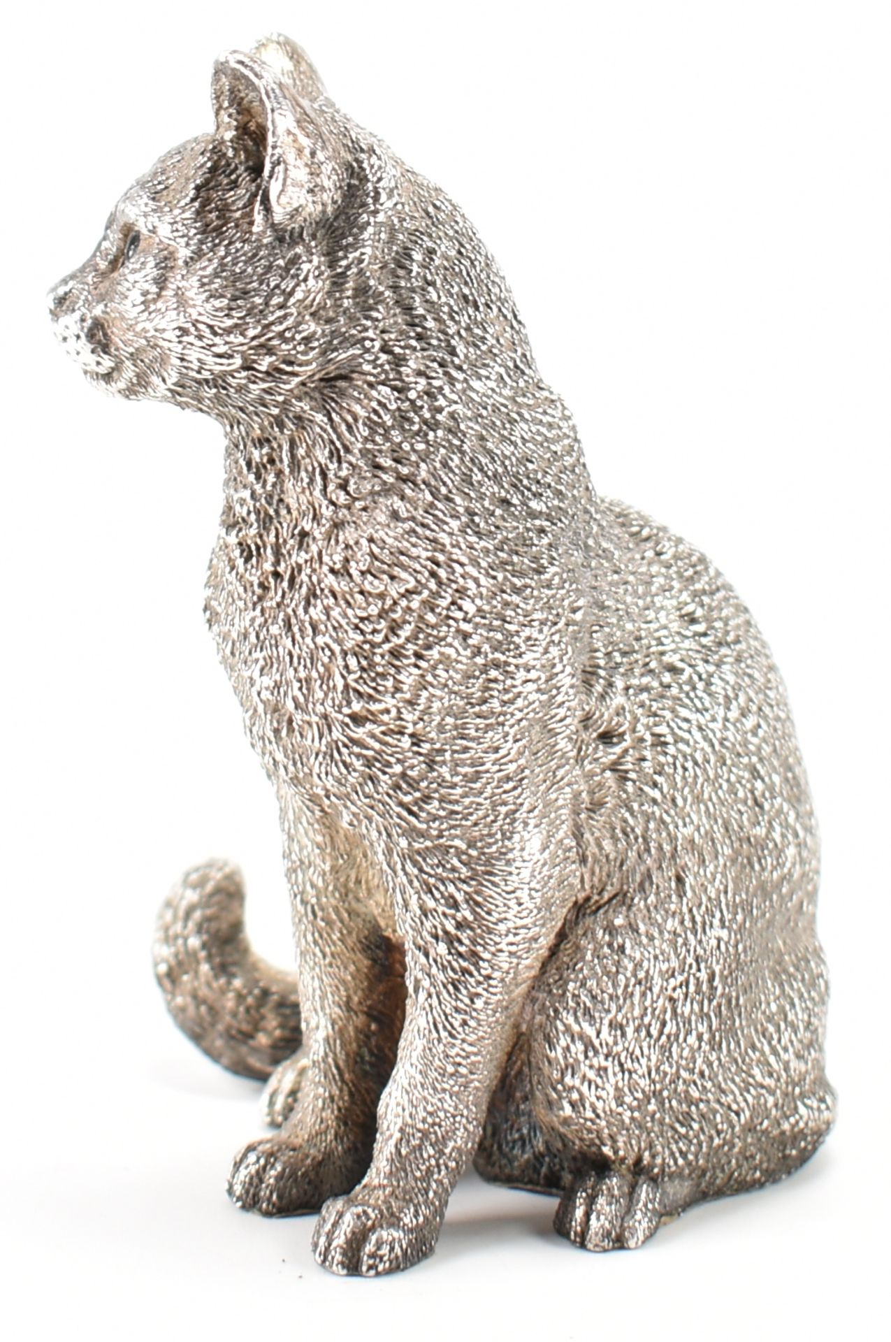 HALLMARKED SILVER COUNTRY ARTISTS CAT FIGURINE - Image 4 of 5