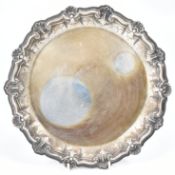 CONTINENTAL SILVER TRAY WITH SCALLOPED RIMS