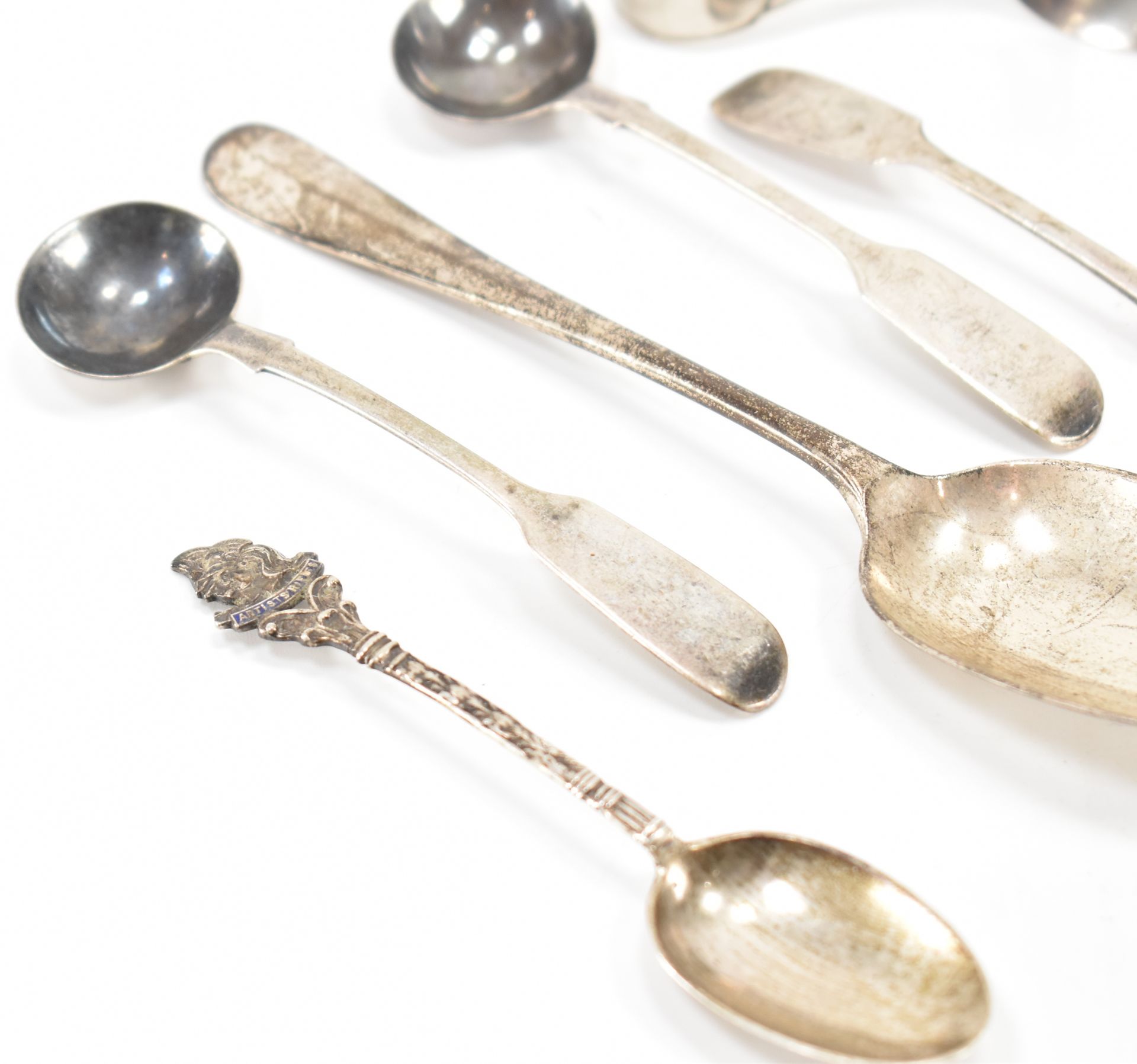 GROUP OF 19TH & 20TH CENTURY SILVER HALLMARKED FLATWARE - Image 2 of 4