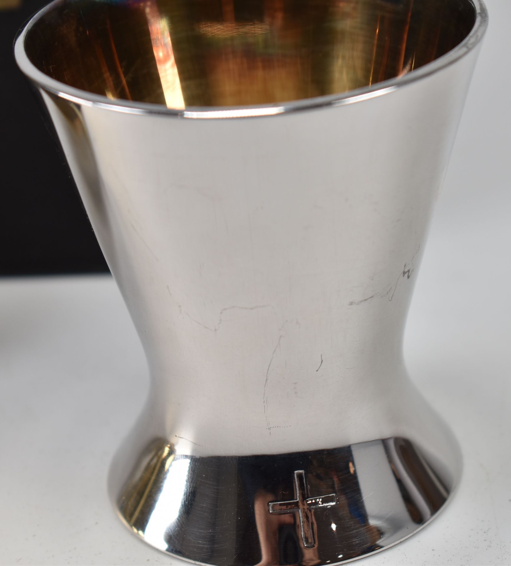 SILVER GILT FOOTED CUP & SAUCER - ETTLIN - Bild 3 aus 5