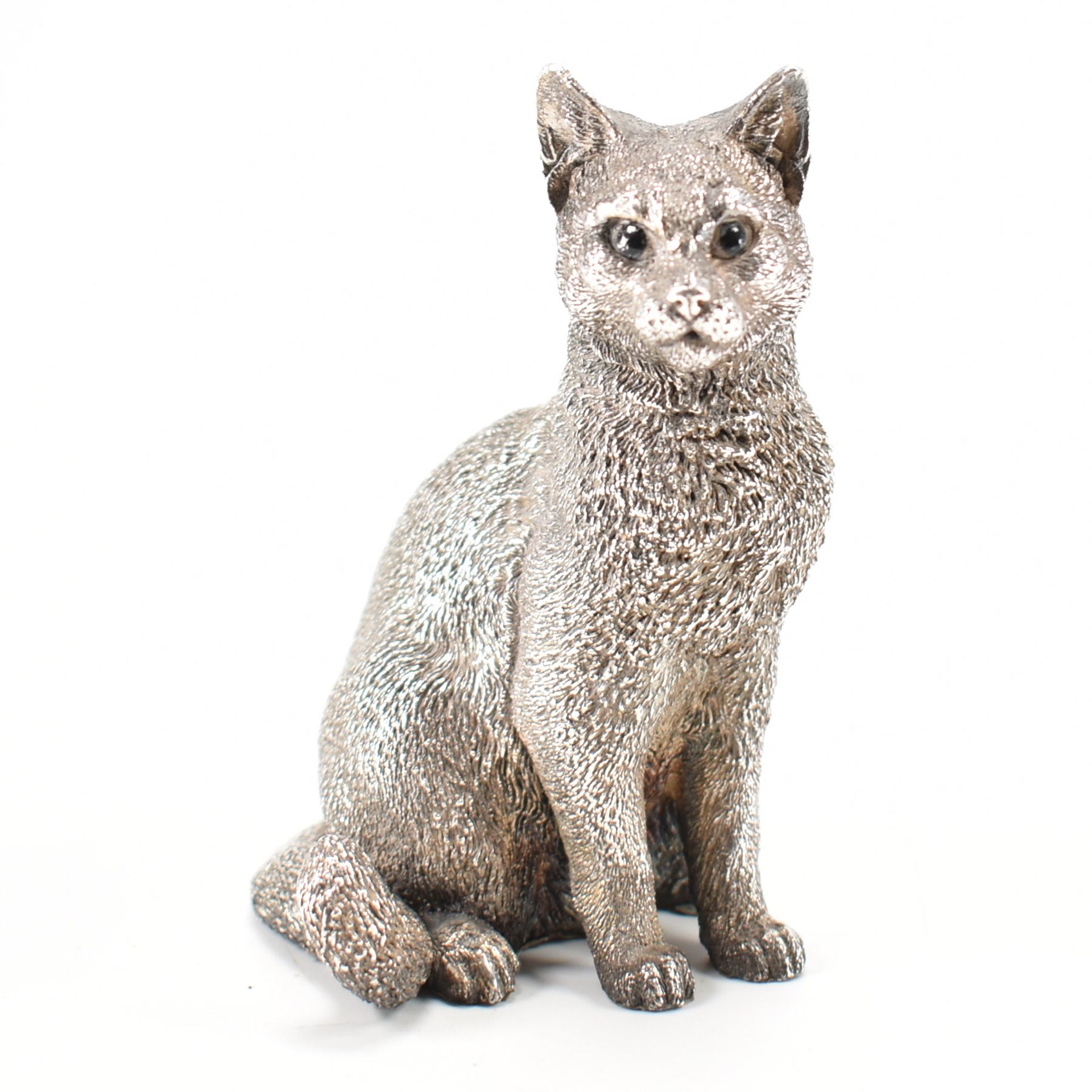 HALLMARKED SILVER COUNTRY ARTISTS CAT FIGURINE