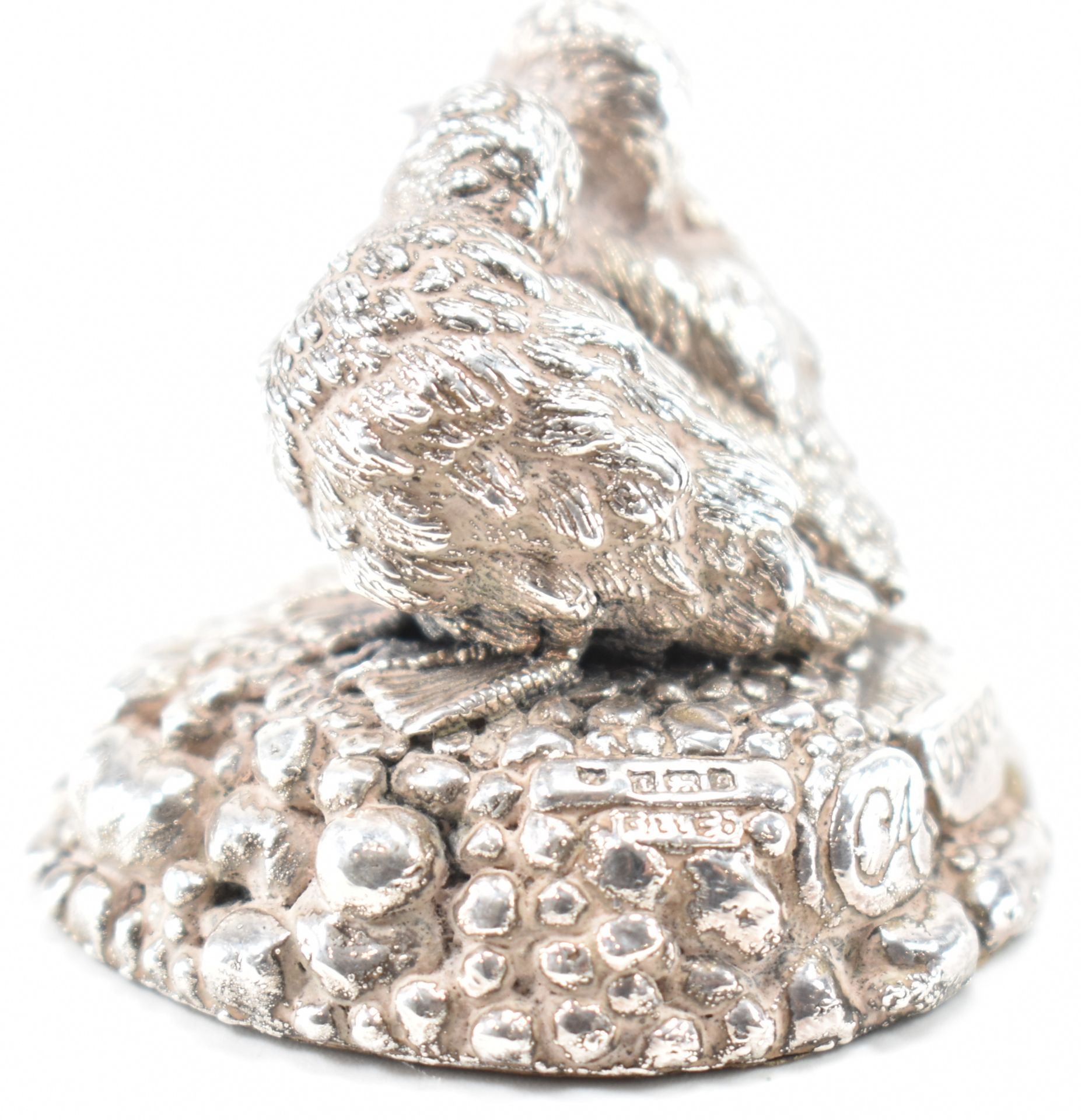 HALLMARKED SILVER COUNTRY ARTISTS DUCKLINGS FIGURE - Image 5 of 5