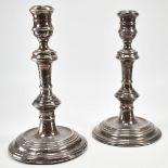 NEAR PAIR OF MID CENTURY SILVER HALLMARKED CANDLE STICKS