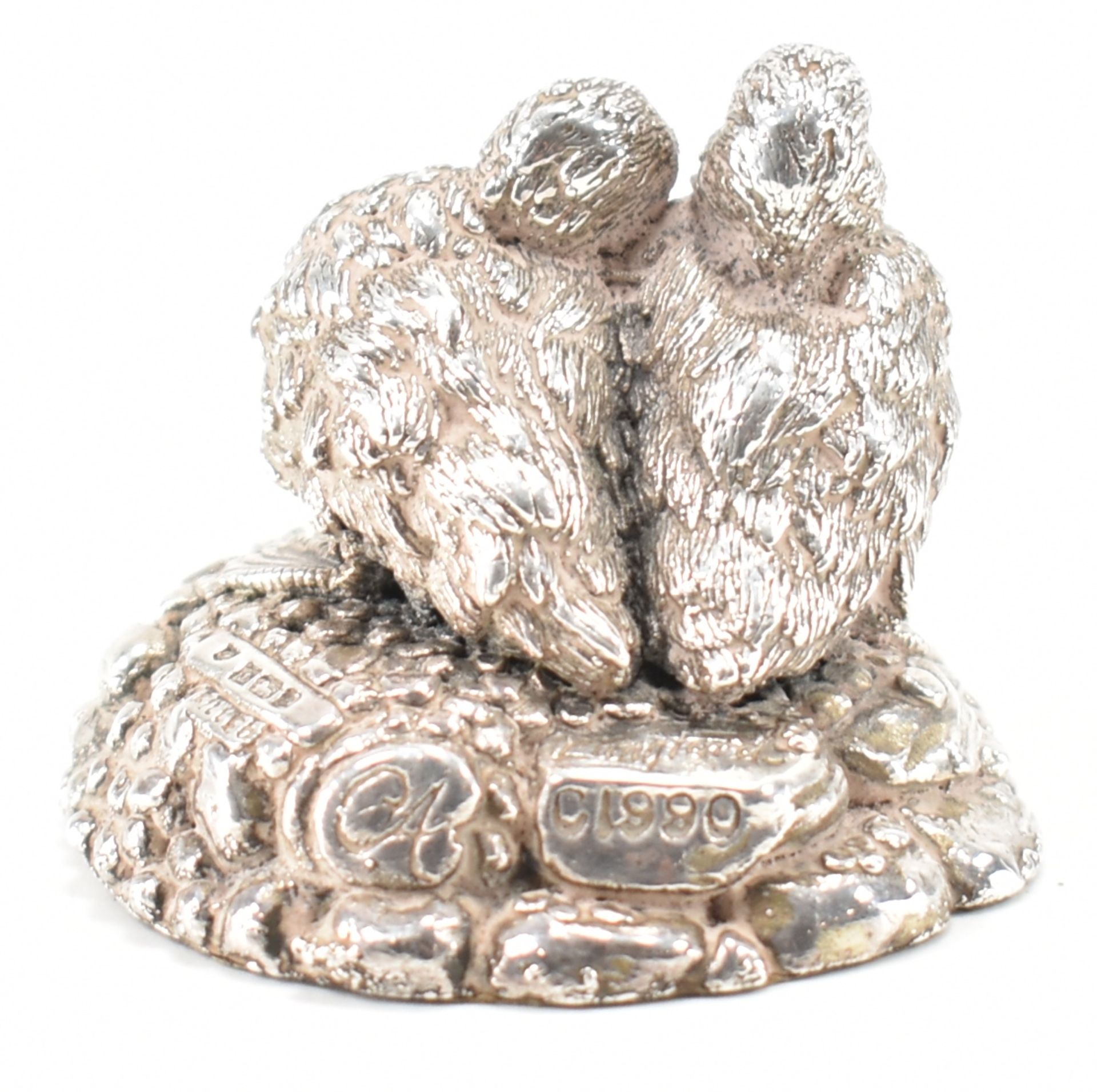 HALLMARKED SILVER COUNTRY ARTISTS DUCKLINGS FIGURE - Image 3 of 5