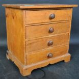 VICTORIAN 19TH CENTURY COUNTRY PINE APPRENTICE CHEST