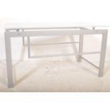 METAL & GLASS TUBULAR COFFEE / OCCASIONAL TABLE