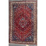 VINTAGE MID 20TH CENTURY PERSIAN ISLAMIC QASHQAI FLOOR RUG