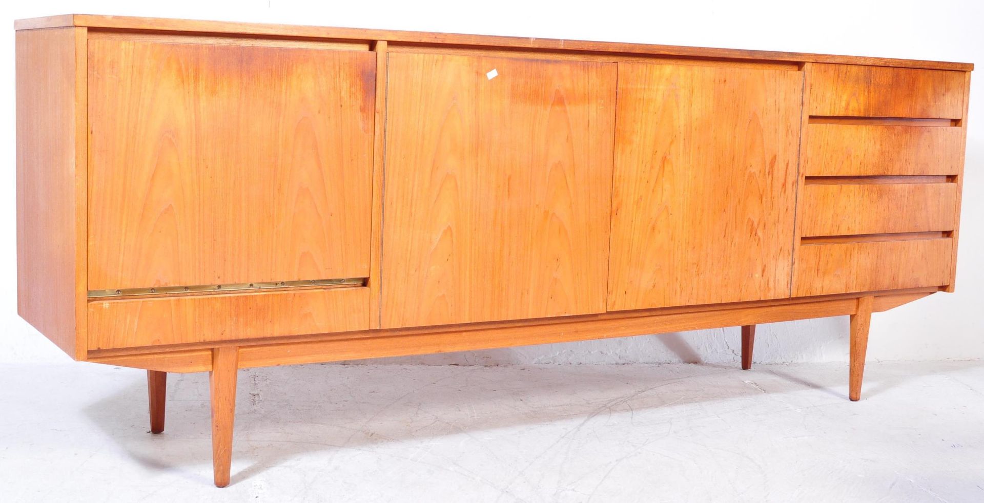 VINTAGE MID 20TH CENTURY TEAK SIDEBOARD CREDENZA