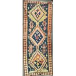 EARLY 20TH CENTURY PERSIAN ISLAMIC KURDIE KILIM FLOOR RUG