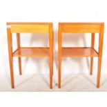 PAIR OF VINTAGE AIR MINISTRY BEDSIDE TABLES
