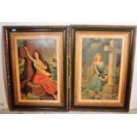 PAIR OF LARGE VICTORIAN RELIGIOUS FRAMED PRINTS