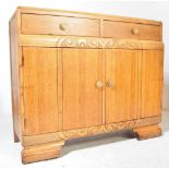 1930'S ART DECO OAK SIDEBOARD CREDENZA - DRESSER