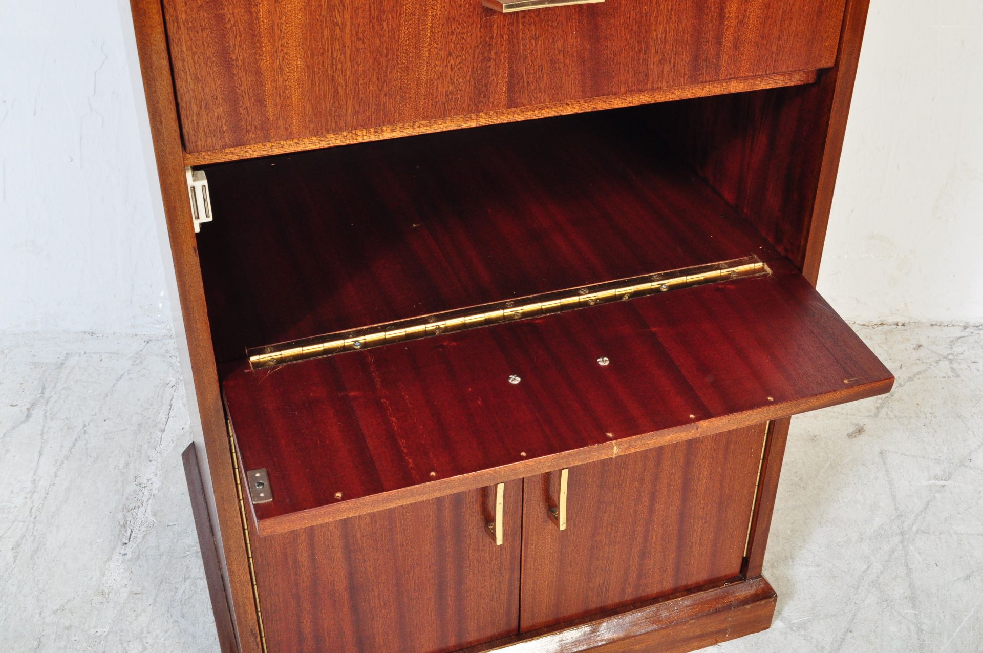 VINTAGE 20TH CENTURY WALNUT MUSIC CABINET - Image 6 of 7